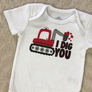 I Dig You Valentines Day Bodysuit 6-9 Months